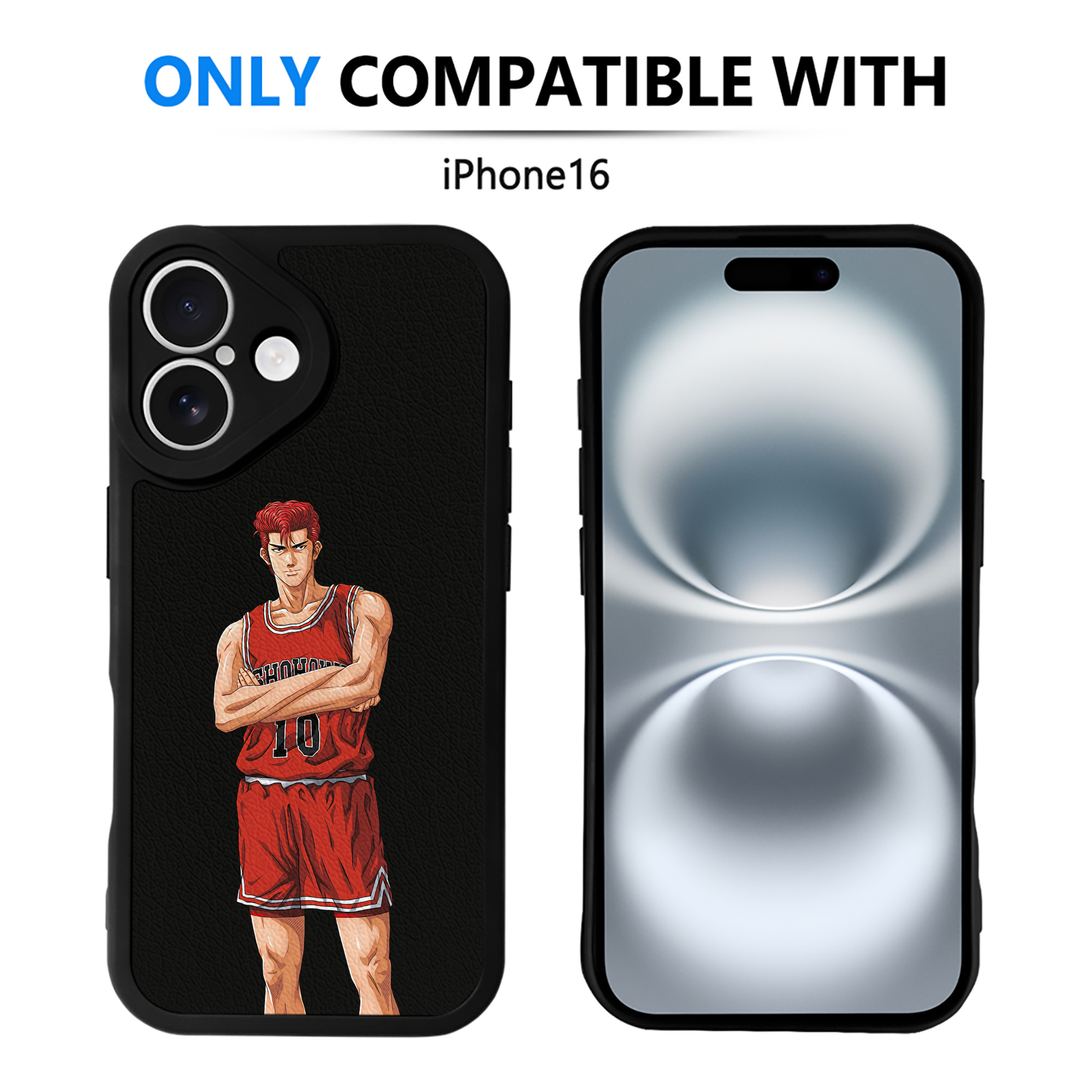 （画像用） SLAM DUNK／スラムダンク 【iPhone 16シリーズ対応】シリコンスマホケース（レザー調） 材質：シリコン